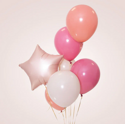 Balon foliowy Gwiazda matowy karmelowy 45cm