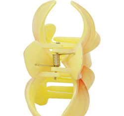 Spinka Włosów Klips Żółto-Czerwony Kwiat 8cm