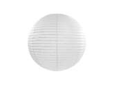 Lampion papierowy okrągły, 20 cm, biały, 1 szt.