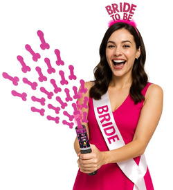 Tuba Strzelająca RÓŻOWE PENISKI Konfetti 3szt.