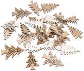 Drewniane Ozoby DRZEWKA Choinki Białe Naturalne 24