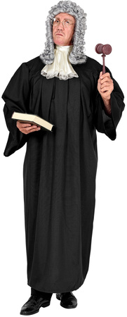 Kostium Strój Sędziego SĘDZIA Toga Żabot XL/XXL
