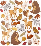 Naklejki Brokatem LEŚNE ZWIERZAKI, 38 szt.