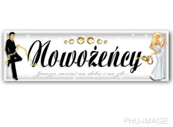 Tablice rejestr. weselne 50x11,5 cm, 1 szt
