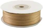Tasiemka satynowa 3 mm x 91 m, jasny brąz (złoty)