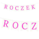 Baner ROCZEK Różowy, 1kpl.