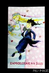 Zaproszenie ślubne, 1 szt.