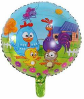 Balon foliowy Zwierzęta, Farma, 45cm, 1szt.