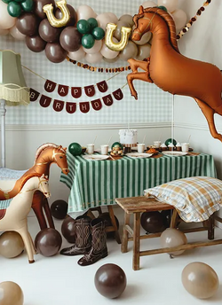 Obrus Papierowy Strzemiona Konie 180x120 cm