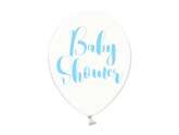 Balony przezroczyste Baby Shower,blue, 30cm 1 szt.