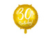 Balon foliowy 30th Birthday, złoty, 45 cm, 1 szt.