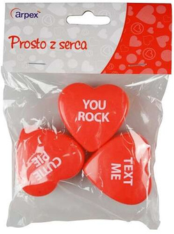 Czerwone Pudełeczka SERCA Niespodzianki 3szt.