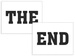 Naklejki na buty The end 2 szt.