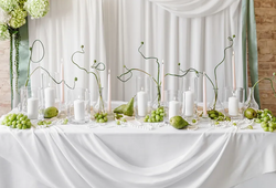 Szklany ŚWIECZNIK Wazon Tuba na Świecę, 10x23cm