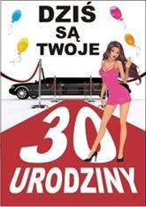 Kartka z jajem Dziś są Twoje 30 urodziny 1 szt.