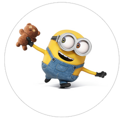 Opłatek tortowy 20 cm, Minionki 1 szt.
