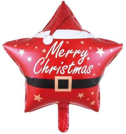 Balon Foliowy Świąteczny Gwiazdka Merry 45cm