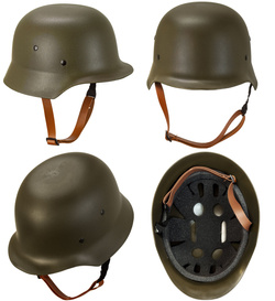 HEŁM Wojskowy ŻOŁNIERZA Zielony Wojsko Militaria