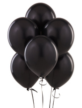 Balony St. 23cm (10") Pastel Black, 50 szt.