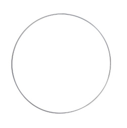 Koło metalowe 15 cm , srebrne , 1 szt.