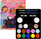 Farby  do malowania twarzy + akcesoria