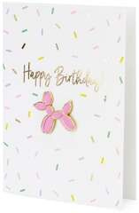 Kartka z pinem Balloon dog, 10.5x14.8cm