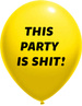 Balony pastelowe This Party is Shit 14 cali, 1szt.