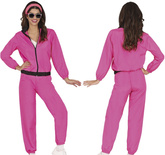 Kostium Strój NEONOWY RÓŻOWY Dresiara DISCO, L