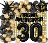 Zestaw Urodzinowy Happy Birthday 30, Kurtyna Panel