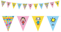 Girlanda Baner Flagi KICIA KOCIA Urodziny 250cm