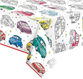 Obrus Papierowy SAMOCHODY Auta Urodziny 120x180cm