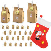 Zestaw Kalendarz Adwentowy DOMKI + SKARPETA