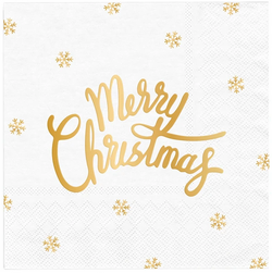Serwetki Merry Christmas, 33x33cm, 10szt.
