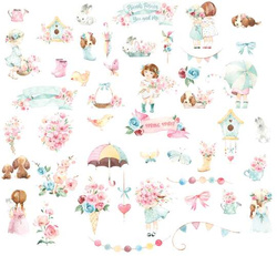 Kształty Papierowe Marisella & Me Pastelowe 45szt.