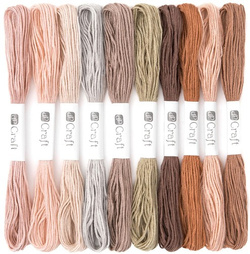 Zestaw Mulin MULINA Włóczka Mix Naturalny 8m 10szt