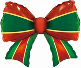 Balon Foliowy ŚWIĄTECZNA KOKARDA Prezent 55x70cm