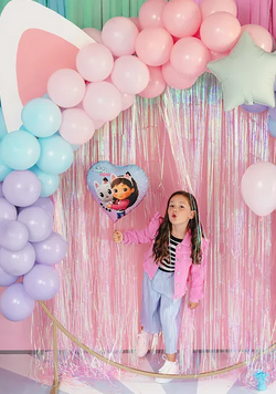 Balon foliowy Serce KOCI DOMEK GABI Urodziny, 45cm