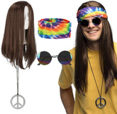 Zestaw HIPISA Hippie John Peace Love Retro