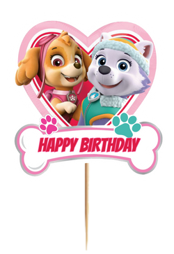 Topper Psi Patrol DUŻY Happy Birthday 1szt.