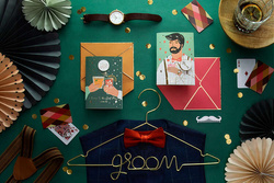 Kartka z pinem Groom, 10.5x14.8cm