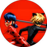 Opłatek tortowy 29 cm, Miraculum 1 szt.