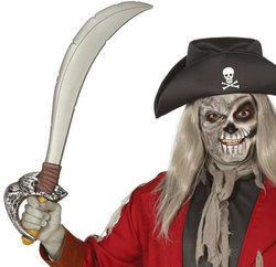 Piracki MIECZ Szabla PIRATA Wygiętym Ostrzem 72cm