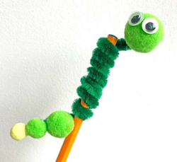 Pompony Pluszowe Kolorowe Juicy Mix 60szt.