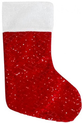 Skarpeta Świąteczna Prezenty Czerwona 27x44cm