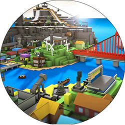 Opłatek tortowy 20 cm, Roblox 1 szt.