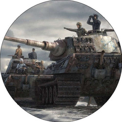 Opłatek tortowy 29 cm, Wojsko 1szt.