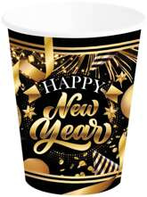 Kubeczki Papierowe HAPPY NEW YEAR 240ml 6szt.