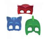 Maski papierowe PJ MASKS, 6 szt.