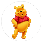 Opłatek tortowy 20 cm, Kubuś Puchatek 1 szt.