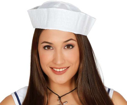 Czapka Marynarska Biała Marynarz Pomocnik Majtek